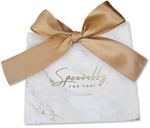 Weiße Geschenkbox