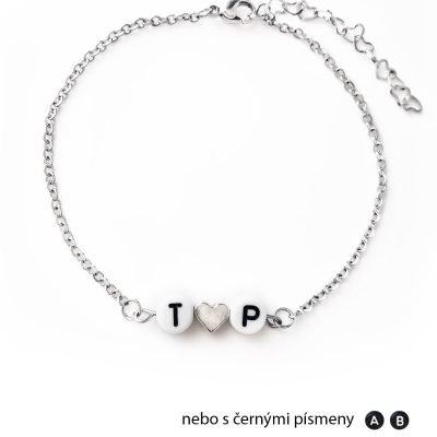 Řetízkový náramek z nerezové oceli - ženská varianta