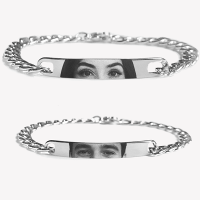 SET: 2 Partnerarmbänder mit Augen Foto