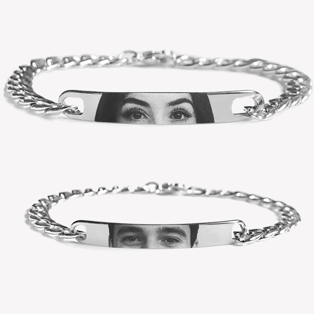 SET: 2 Partnerarmbänder mit Augen Foto